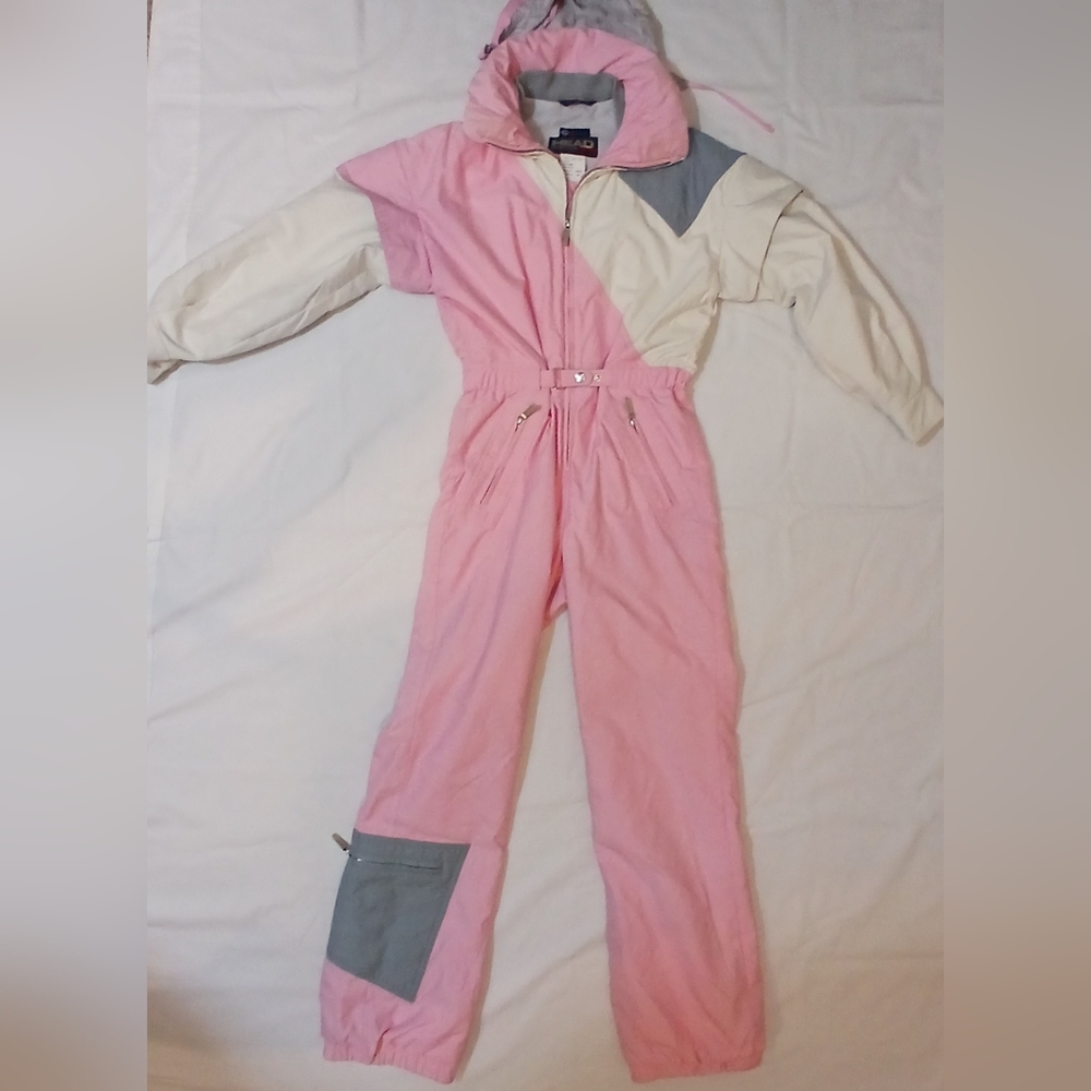 Vintage Head Sportswear Ski Snow Suit One Piece Womens Sz SML